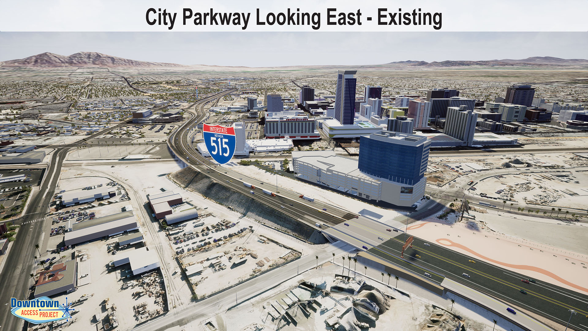 City Parkway Looking East - Existing