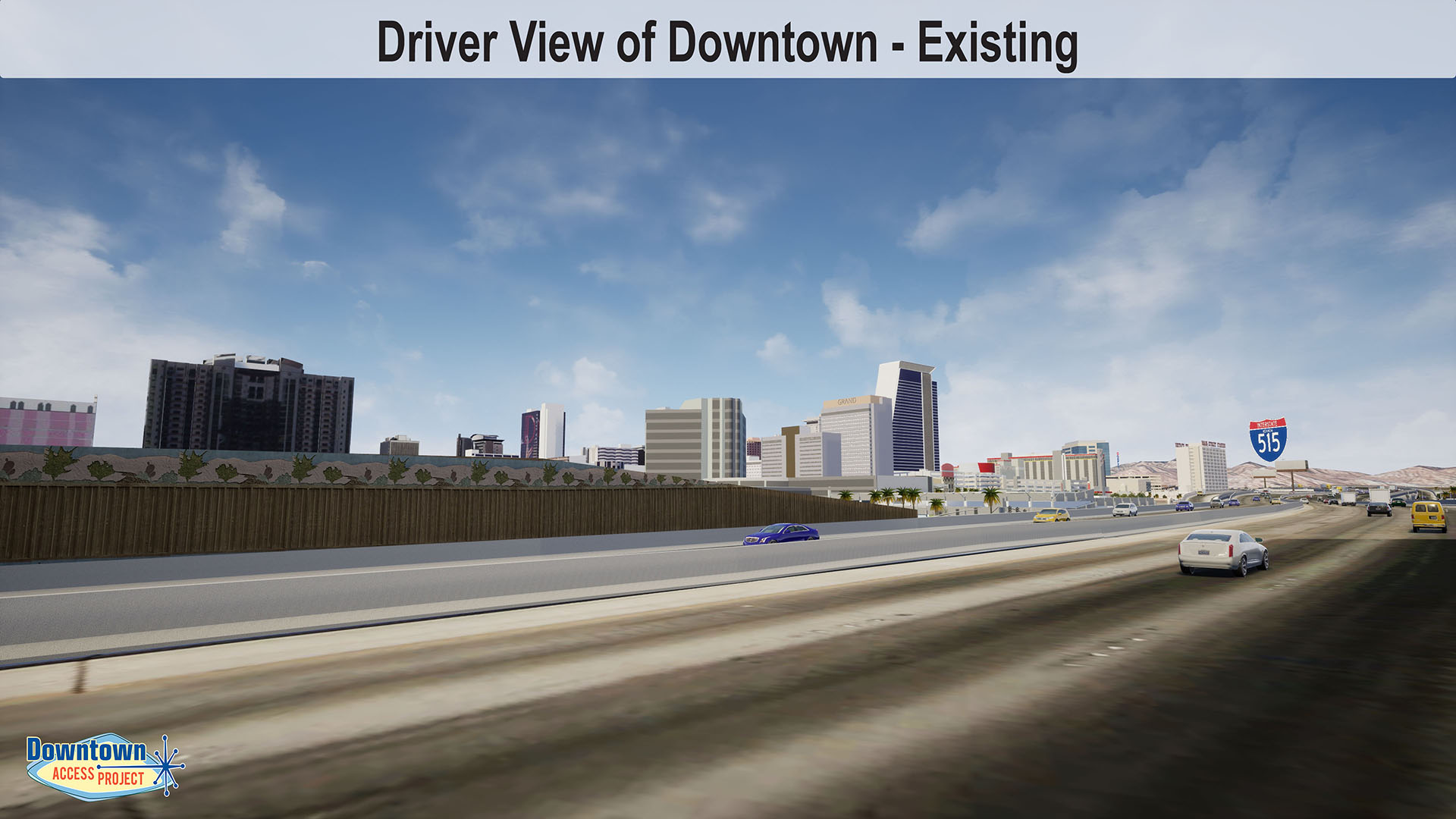 Driver View of Downtown - Existing