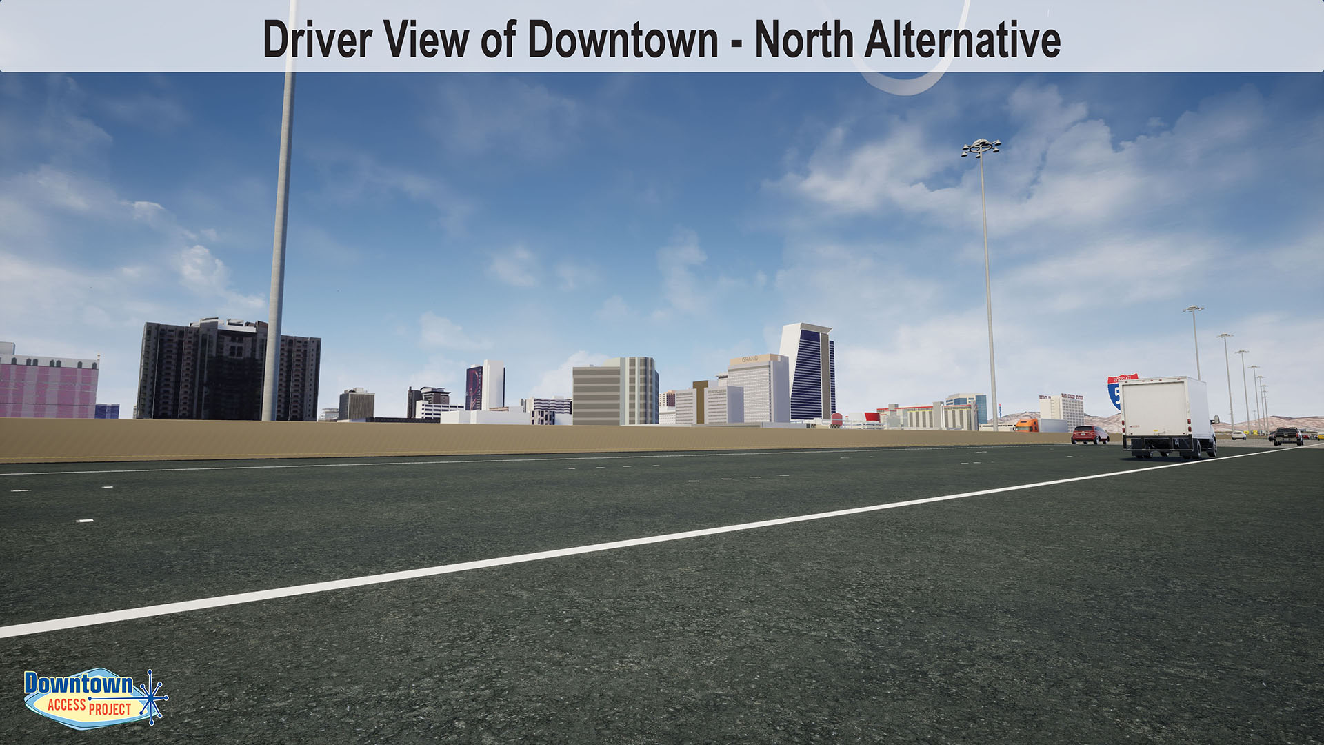 Driver View of Downtown - North Alternative