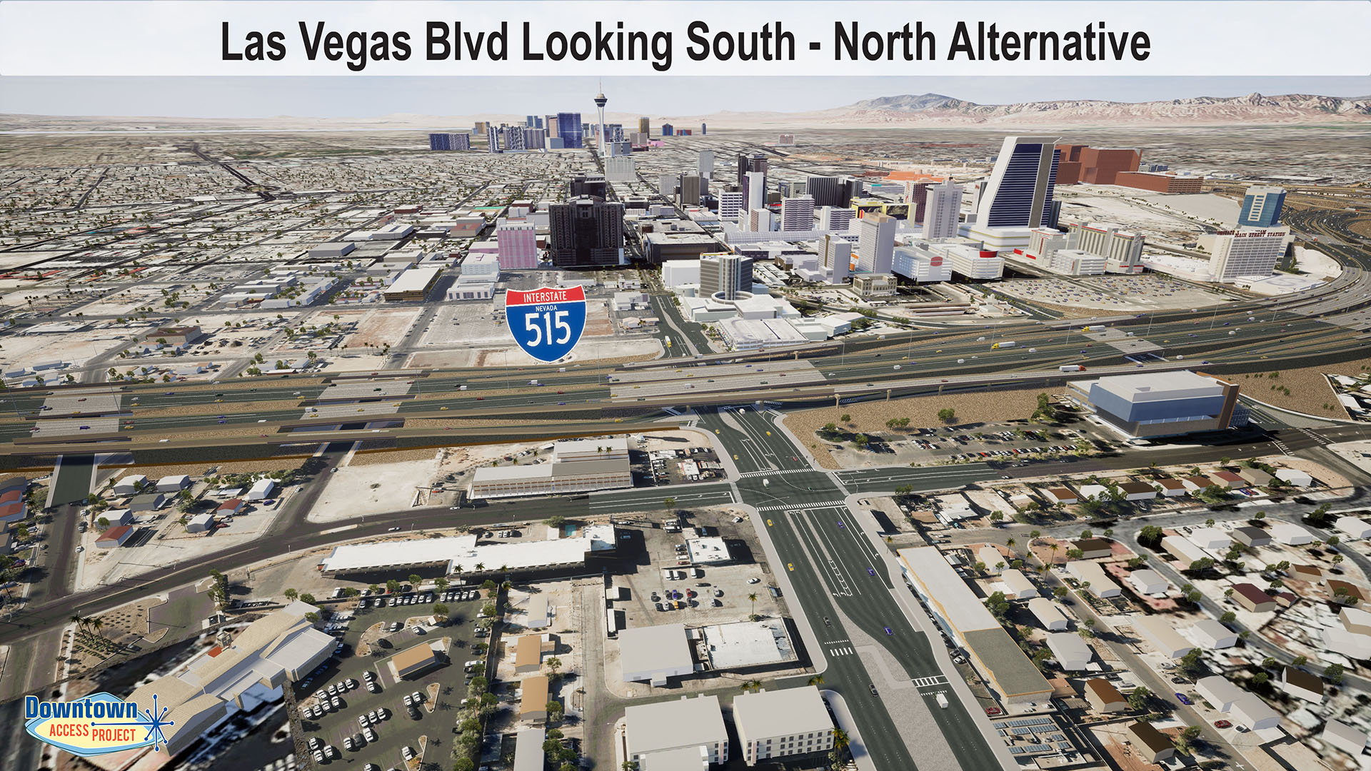 Las Vegas Blvd Looking South - North Alternative