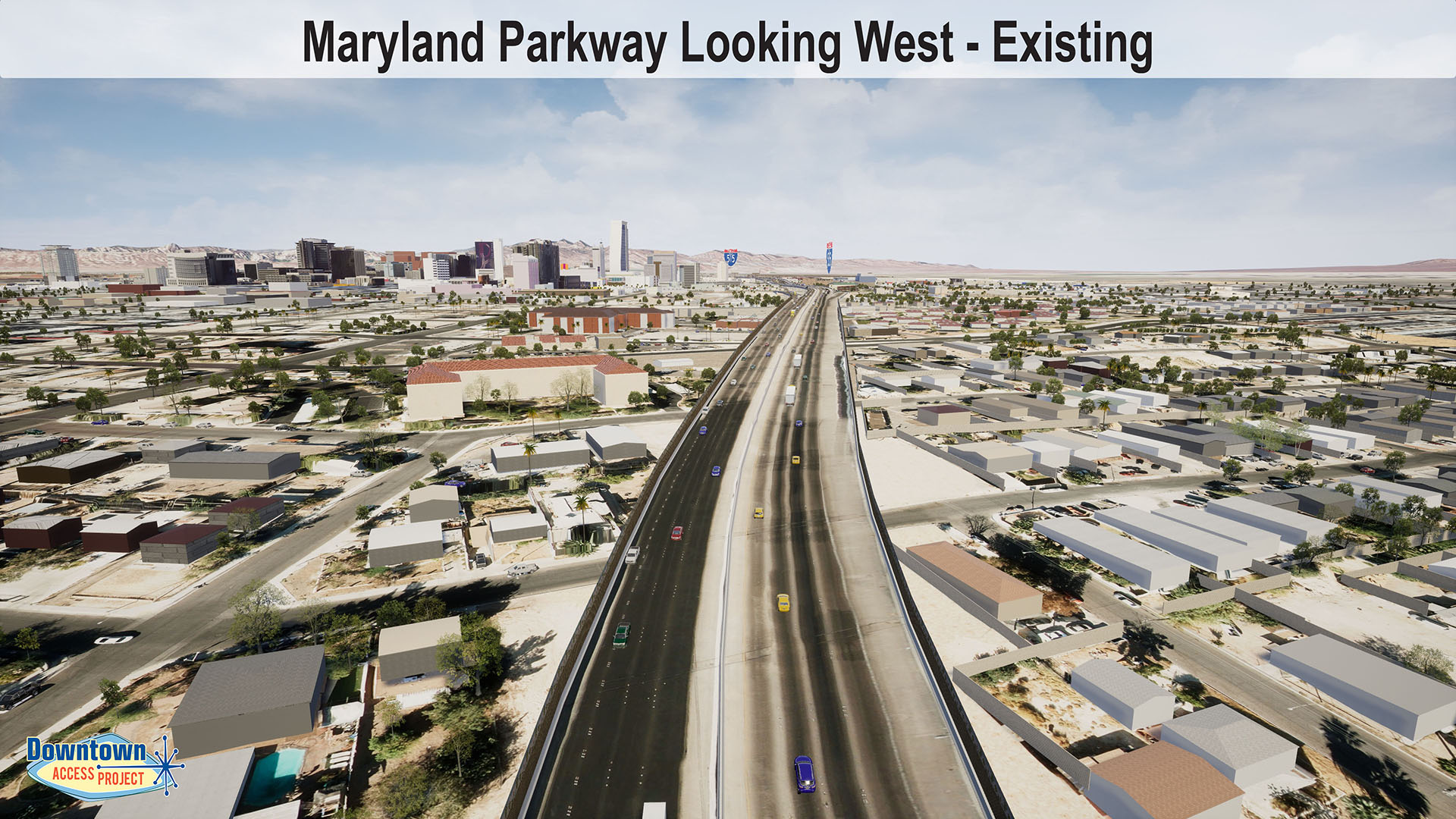 Maryland Parkway Looking West - Existing