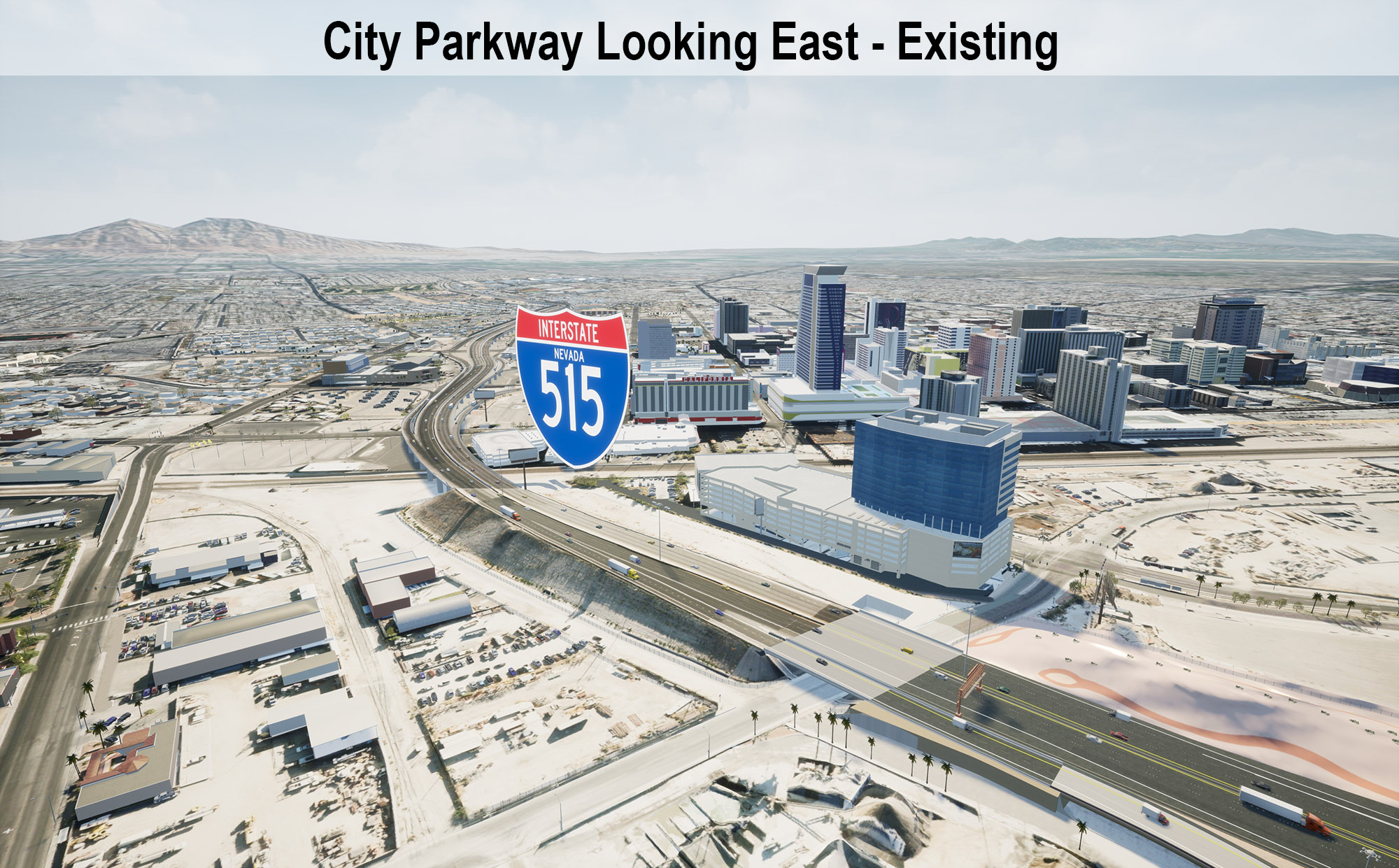City Parkway Looking East - Existing