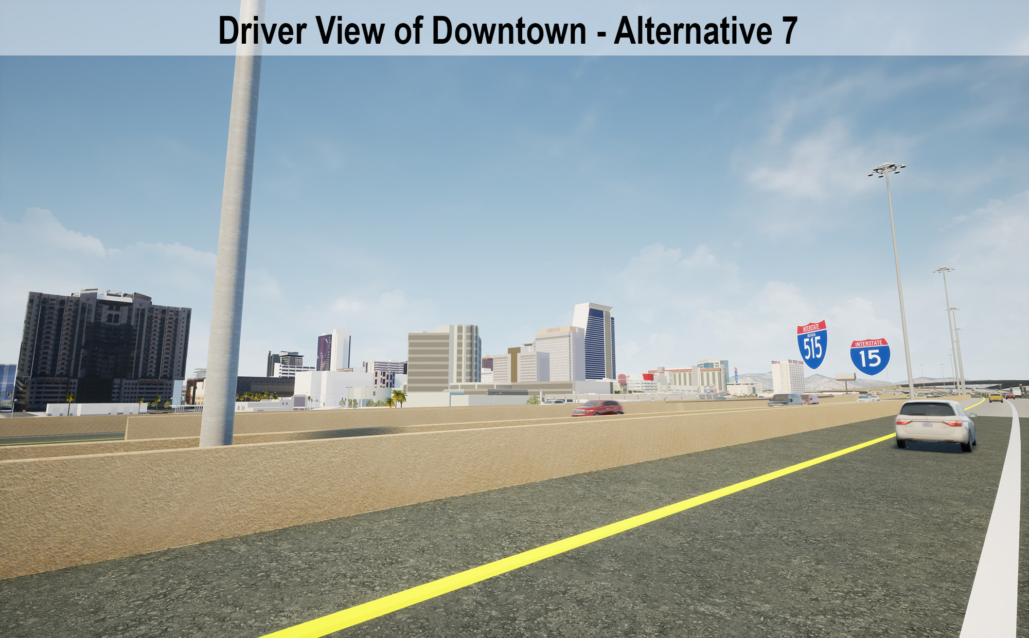 Driver View of Downtown - Alternative 7