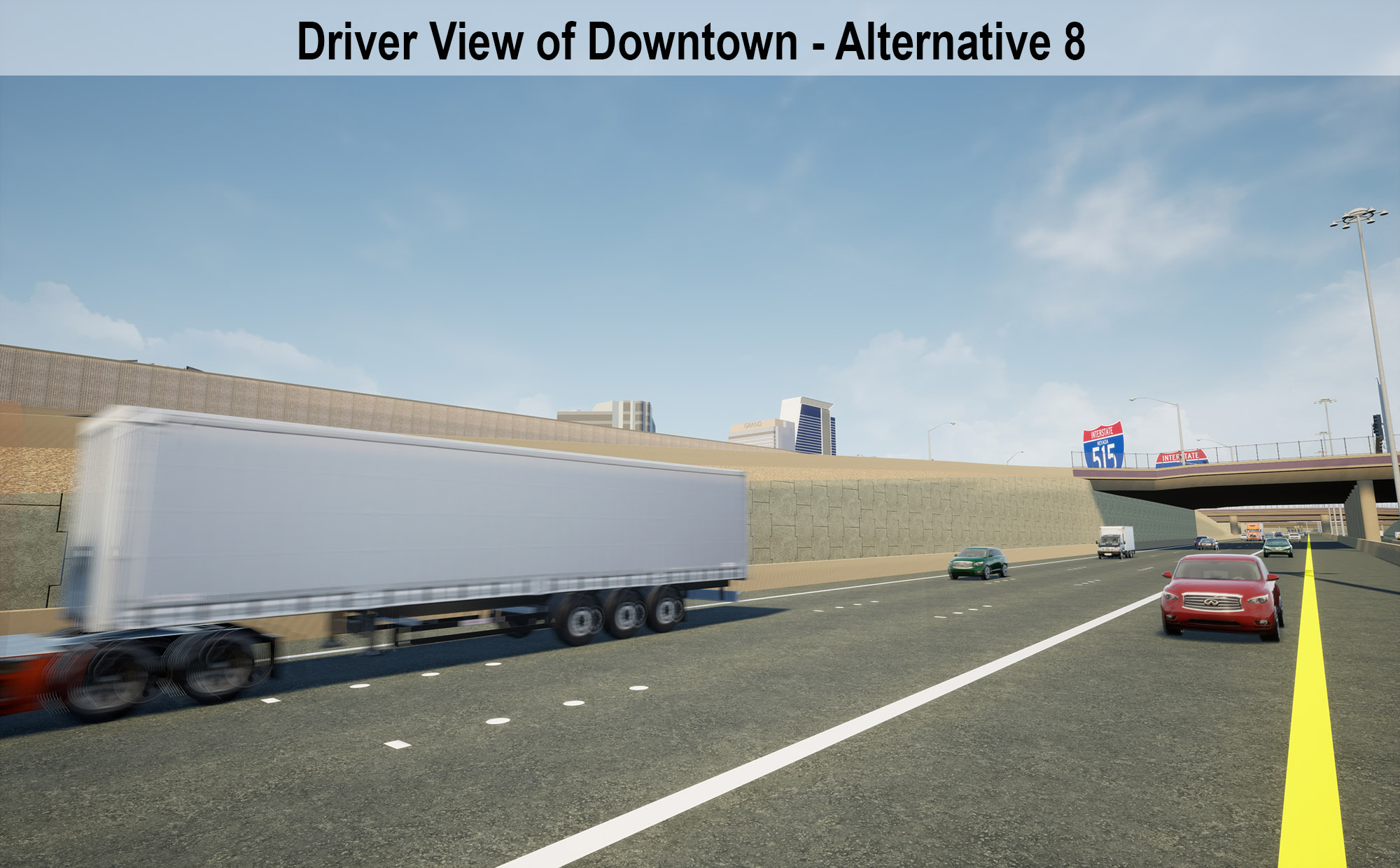 Driver View of Downtown - Alternative 8