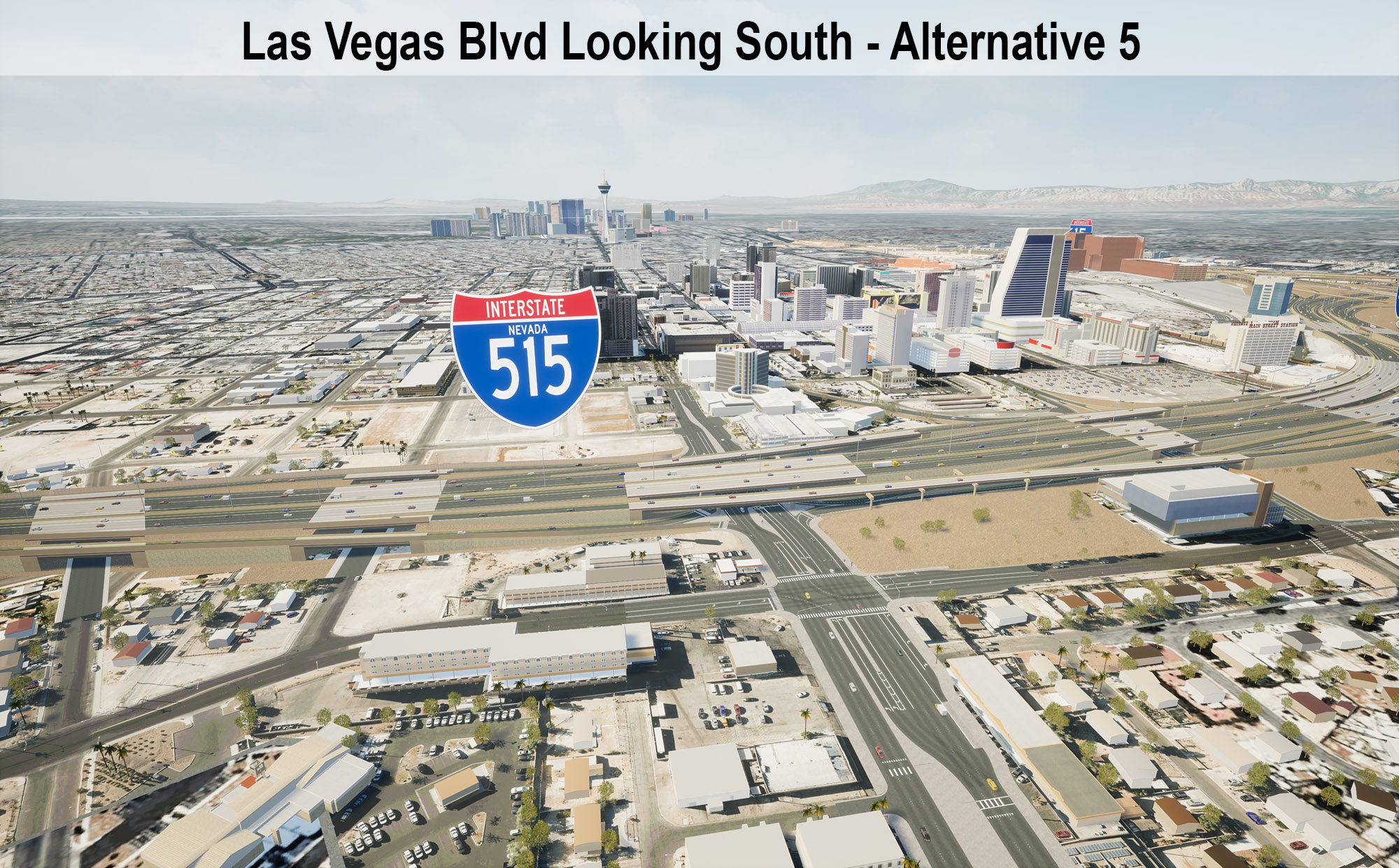 Las Vegas Blvd Looking South - Alternative 5