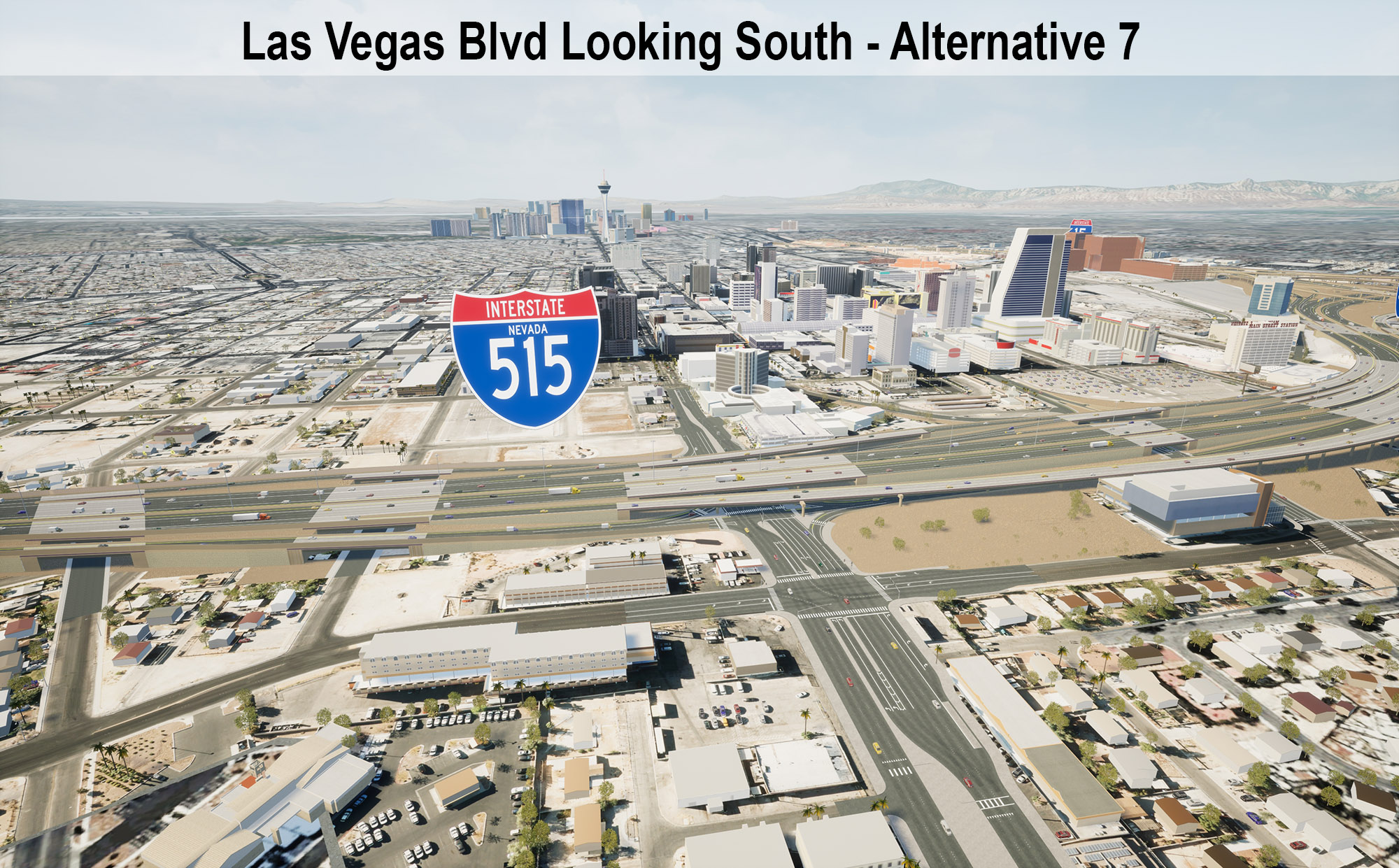 Las Vegas Blvd Looking South - Alternative 7