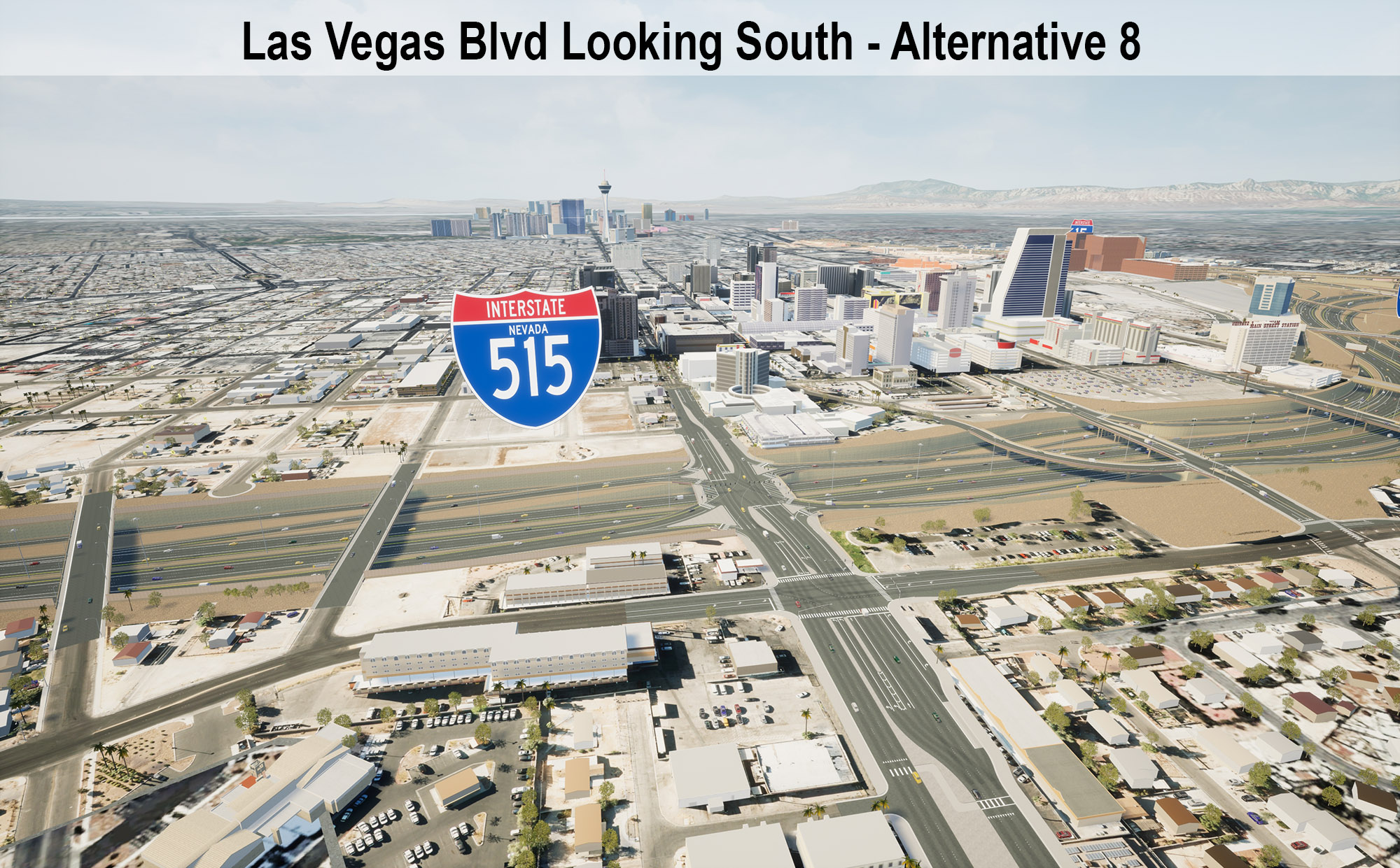 Las Vegas Blvd Looking South - Alternative 8