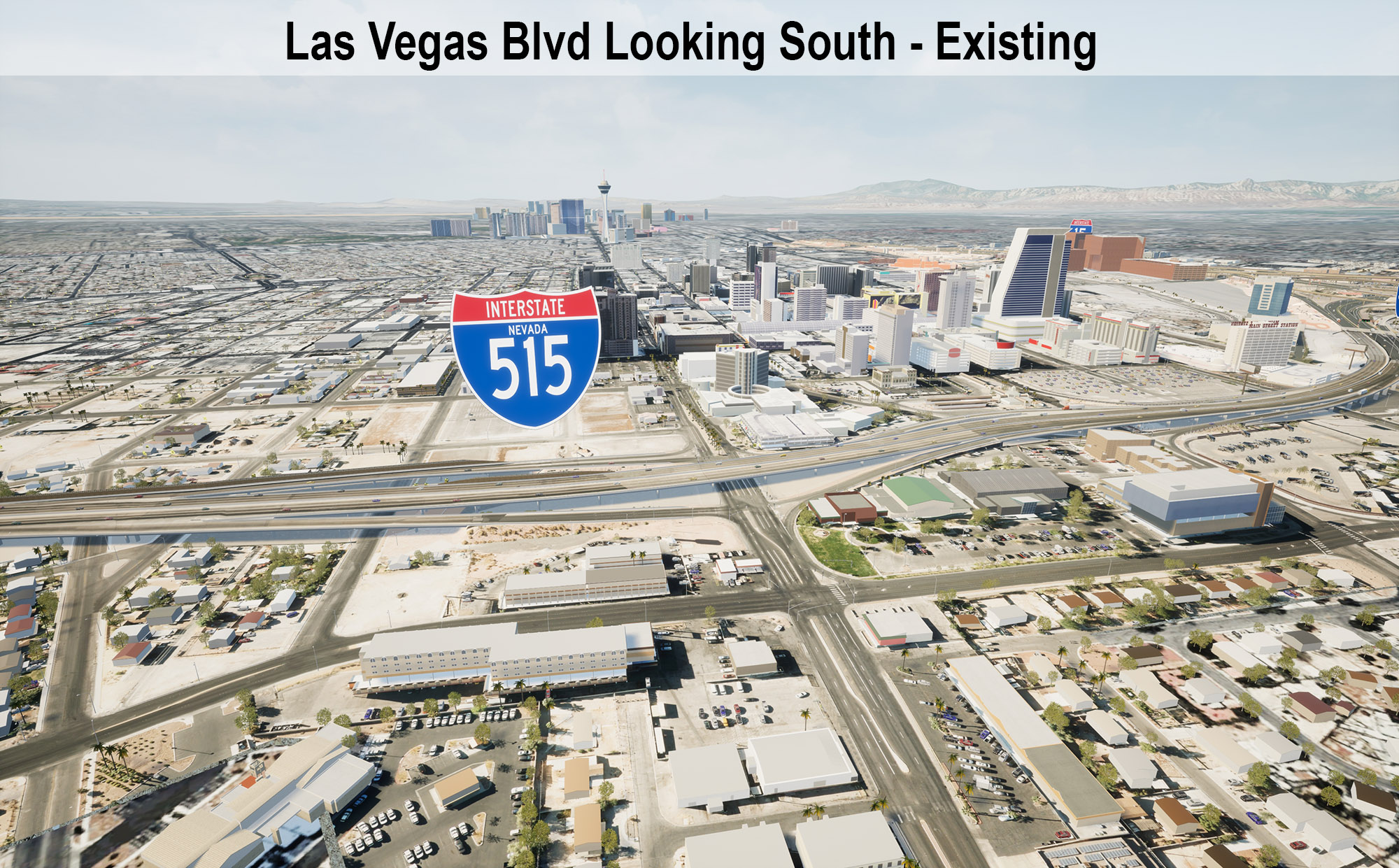 Las Vegas Blvd Looking South - Existing